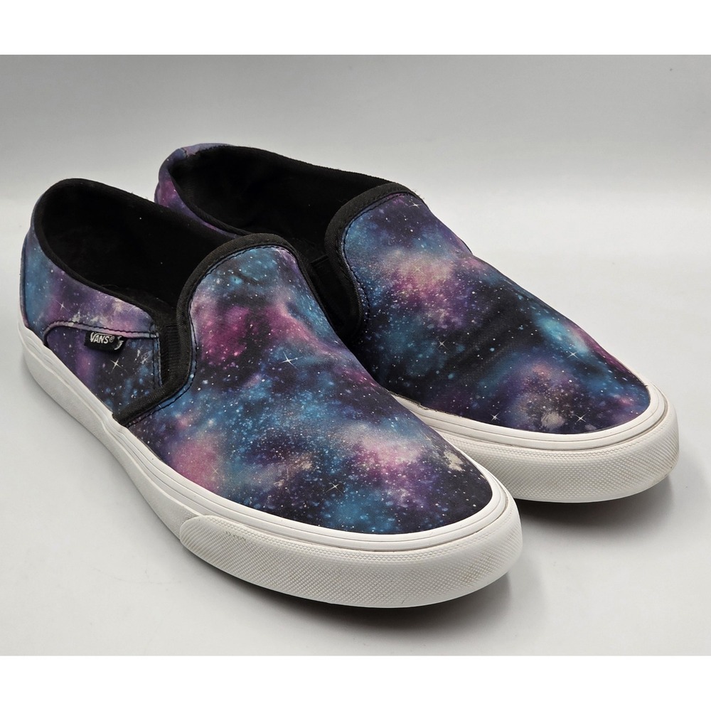 Vans Slip On Trippy Purple Galaxy Festival Women's Size 8.5 Shoes Sneakers